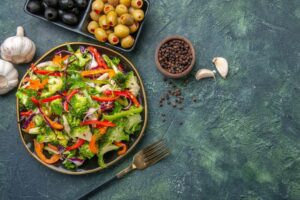 #Rainbow vegetable salad