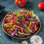 Rainbow vegetable salad